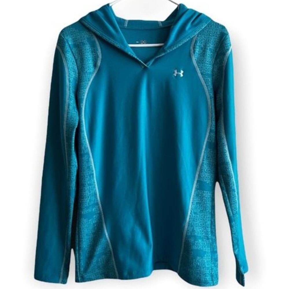 Under Armour Blue Long Sleeve Hoodie Relaxed Fit